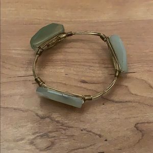 Jade chunky bangle